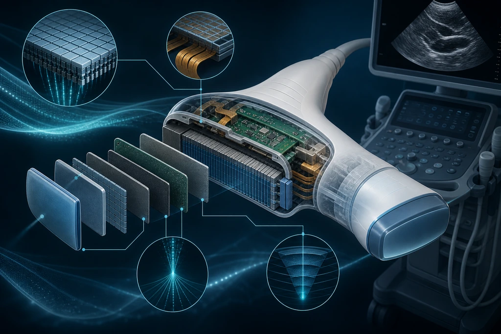 Innovaciones tecnológicas en transductores y sondas para ecógrafos clínicos